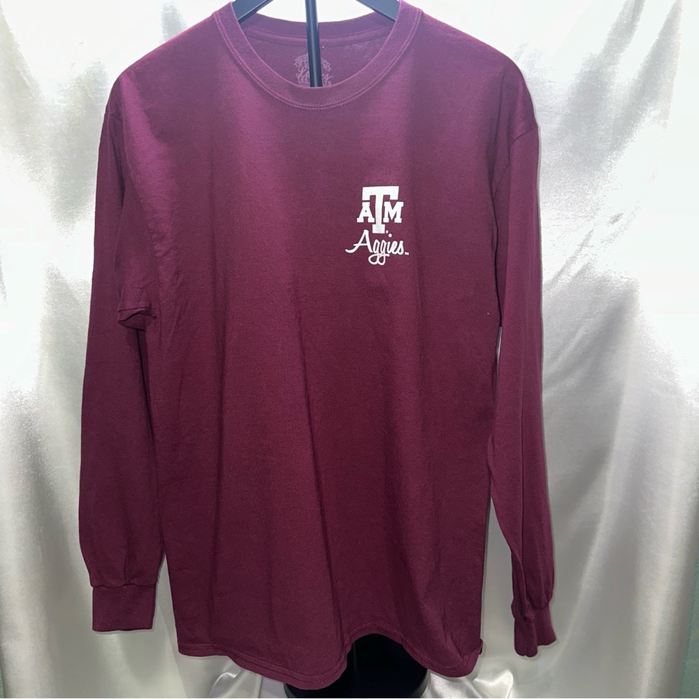 Gildan Burgundy Long Sleeve Tee